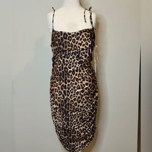 Good American Leopard Print Mini Dress